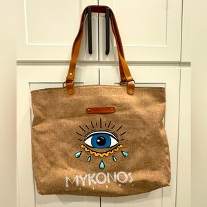 “Mykonos” beach tote